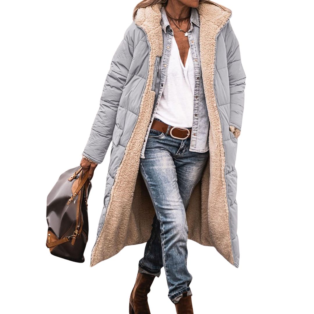 Fairford | Kétrétegű, gyapjúbéléses pufi kabát