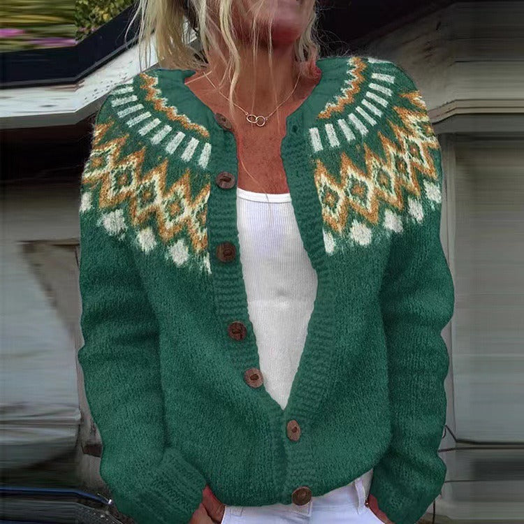 Natalia | Vintage izlandi kardigán