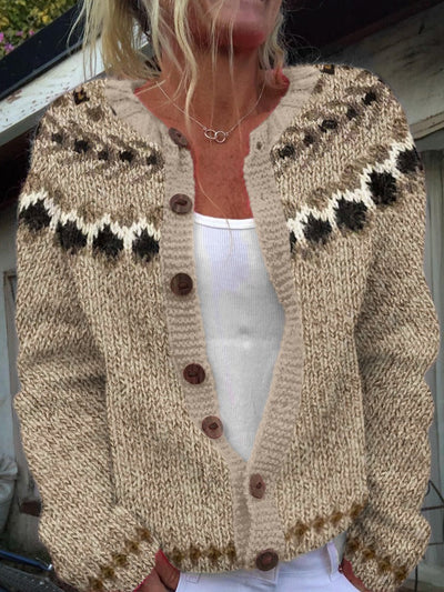 Aubree | Vintage Izlandi Kardigán